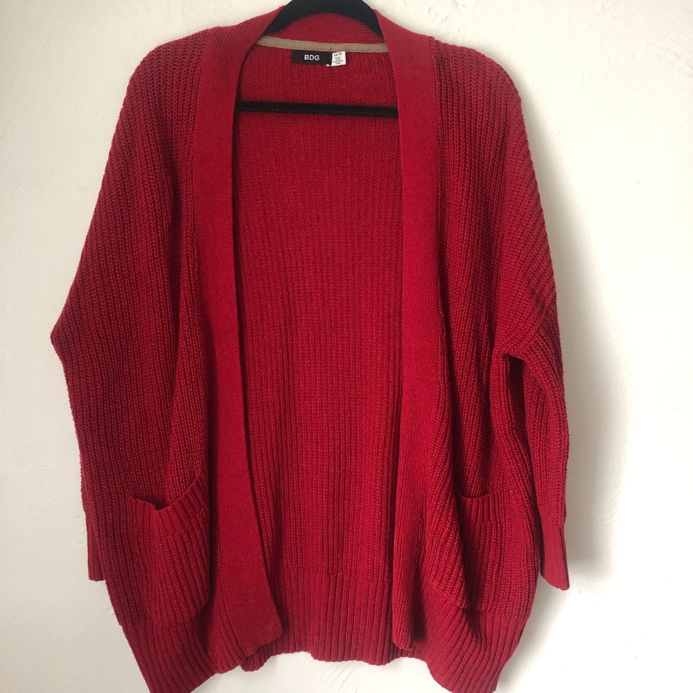 Oversized BDG Cable Knit Cardigan